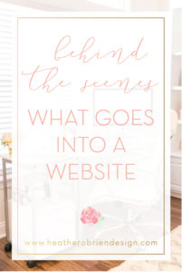 Heather O’Brien Design | Jacksonville Wedding Invitations | Behind the Scenes | What Goes into a Website