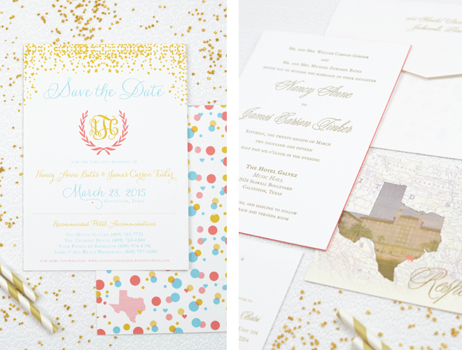 Heather O'Brien Design | Annie + Carson | Jacksonville Wedding Invitations