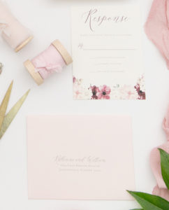 Heather O'Brien Design | Wedding Invitations | Blush and Wine Floral