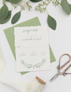 Heather O'Brien Design | Wedding Invitations | Eucalyptus Invitation