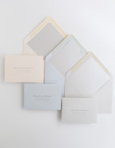 Heather O'Brien Design | Wedding Invitations | Silver Foil Duogram Invitation