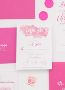 Heather O'Brien Design | Wedding Invitations | Letterpress Hand Lettering Invitation