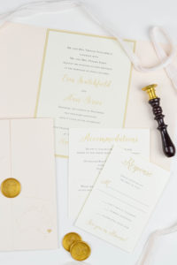 Hawaii Destination wedding invitation | wax seals | Heather O'Brien Design