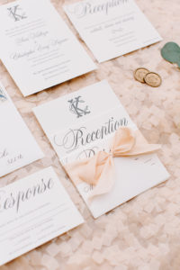 Classic Letterpress Wedding Invitation by Heather O'Brien Design | Wax Seals | Vintage Stamps | Silk Ribbon | Calligraphy