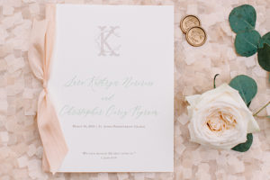 Classic Letterpress Wedding Invitation by Heather O'Brien Design | Wax Seals | Vintage Stamps | Silk Ribbon | Calligraphy