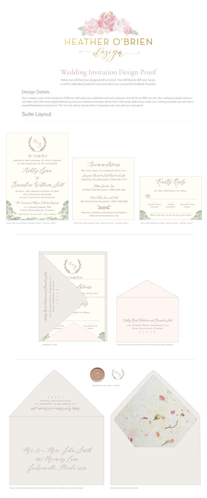How to present your stationery invitation mock ups to wow your clients | free template | The Cultivated Creative
